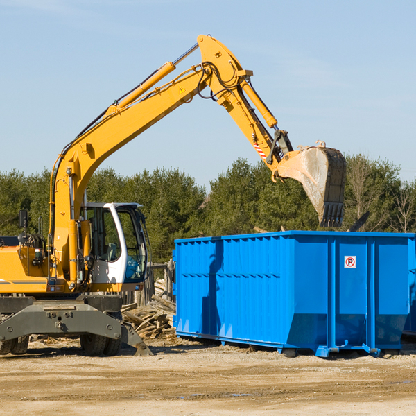 can i choose the location where the residential dumpster will be placed in Brown County IL